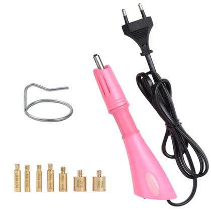 Imagem de Kit Aplicador De Strass + Estojo Com Strass Colorido Termocolante - Hotfix