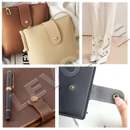 Imagem de Kit Aplicador Manual + Estojo Com 120 Botões Pressão Metal