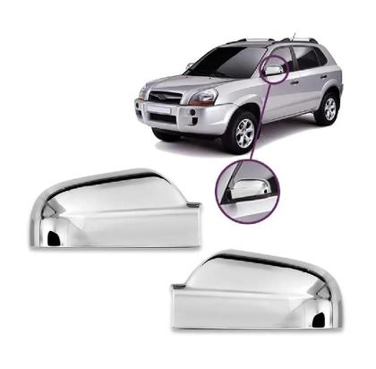 Imagem de Kit Aplique Capa Cromada Maçanetas Retrovisor Tucson 2007