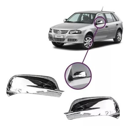 Imagem de Kit aplique cromado Gol G3/G4 - Retrovisores e maçanetas