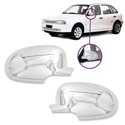 Imagem de Kit Aplique Maçaneta+Retrovisor Gol/Parati/Saveiro G2 1995 - 1999 - 4 portas