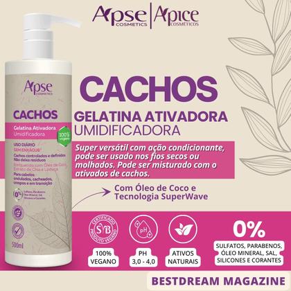 Imagem de Kit Apse Cachos Linha Completa Tratamento Capilar Cabelo Vegano - Monte Como Quiser