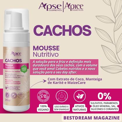 Imagem de Kit Apse Cachos Linha Completa Tratamento Capilar Cabelo Vegano - Monte Como Quiser