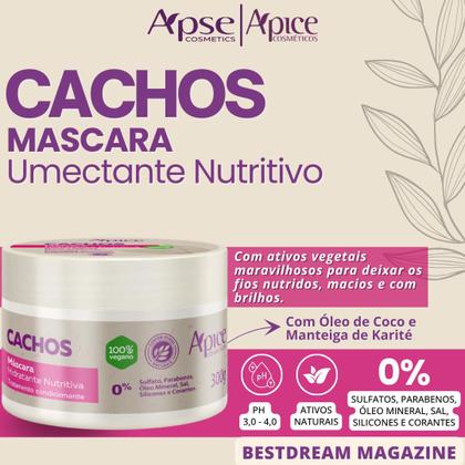 Imagem de Kit Apse Cachos Shampoo + Condicionador + Mascara + Gelatina Ativadora Cachos Grande Profissional