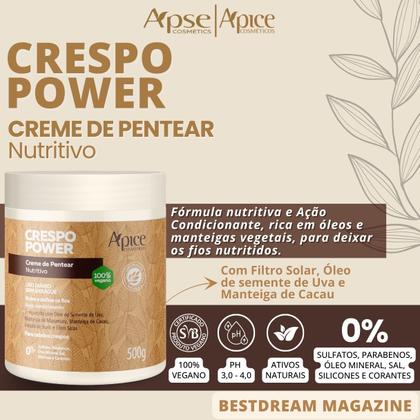 Imagem de Kit Apse Crespo Power Anti Porosidade Tratamento Capilar Completo 6 Produtos Ph Control Vegano