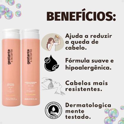 Imagem de Kit Aquaflora Gestante e Lactante Antiqueda: Shampoo e Condicionador 250ml
