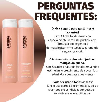Imagem de Kit Aquaflora Gestante e Lactante Antiqueda: Shampoo e Condicionador 250ml