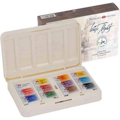 Imagem de Kit Aquarela Nevskaya White Nights International Watercolor Society 12 Unidades