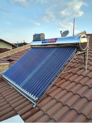 Imagem de Kit Aquecedor Solar Acoplado a Vácuo 241 Litros 20 Tubos Unisol Aço 316