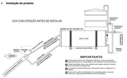 Imagem de Kit Aquecedor Solar Boiler 400 Litros Coletor Vácuo 20 Tubos