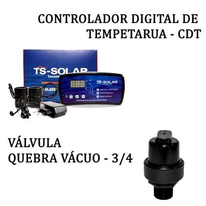 Imagem de Kit Aquecedor Solar Piscinas - 20 Placas Coletoras 3mt-  Ts Solar - Piscinas de 18m²/ 25.000 Lts