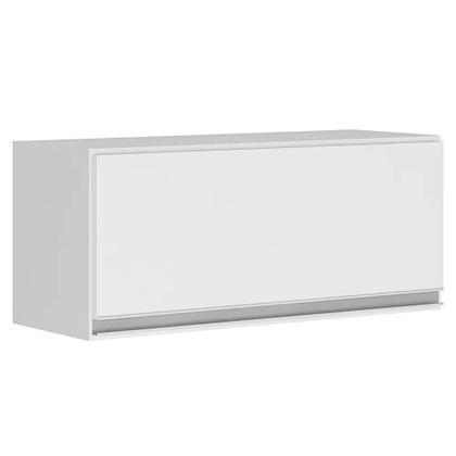 Imagem de Kit área De Serviço E Lavanderia Com 02 Armários Aéreo 120cm E 60cm 100% Mdf Branco - Abmaza