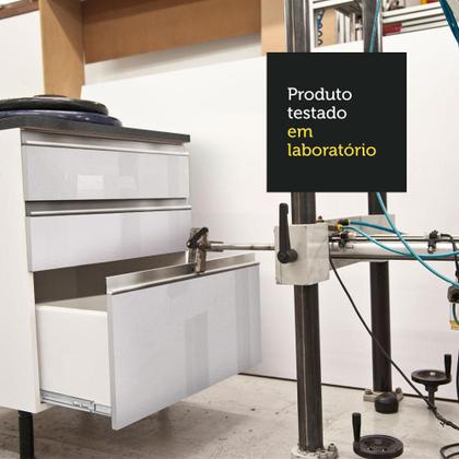 Imagem de Kit Área De Serviço Madesa Acordes 100% MDF com Armário, Balcão e Torre - Portas Branco Brilhante