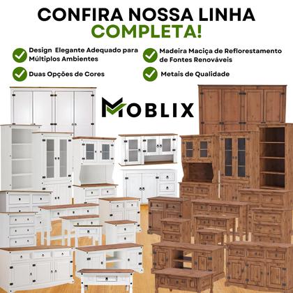 Imagem de Kit Armário de Cozinha Aéreo e Balcão Madeira Maciça Cor:Carvalho