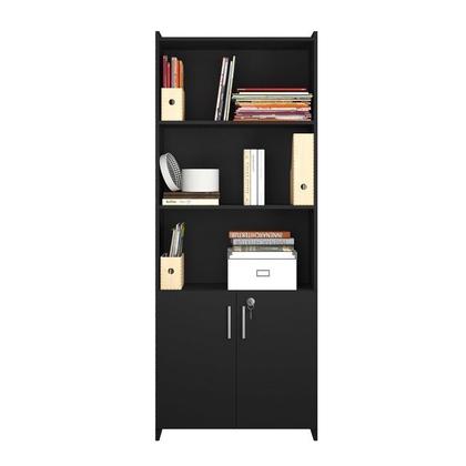 Imagem de Kit Armários para Escritório Semi Aberto 2 Portas e Armário Alto com Chave