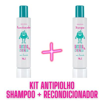 Imagem de Kit Arruda e Citronela Contra Piolhos e Lêndeas Com Lavanda Infantil Abelha Rainha