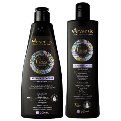 Imagem de Kit Arvensis Ativador Ondulados e Cacheados 300ml e 500ml