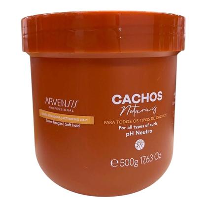 Imagem de Kit Arvensis Professional Cachos Naturais - Shampoo 1L + Condicionador 1L + Geleia Ativadora 500g + Day After 250ml
