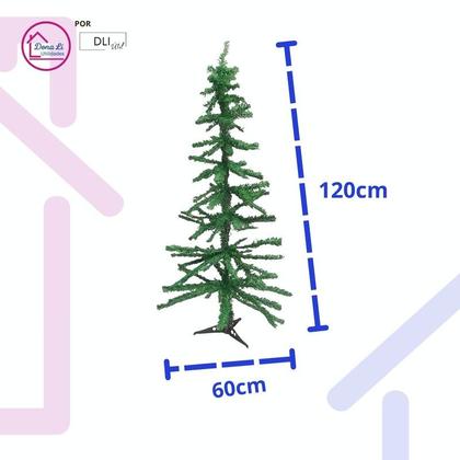 Imagem de Kit Árvore de Natal Completa Pinheiro Bolas E Enfeites Decoração Tradicional