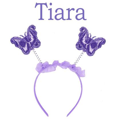 Imagem de Kit Asa De Borboleta E Fada Vara E Tiara Primavera Carnaval Varinha Asinha Sainha Arquinho Brincar Meninas Crianças Top