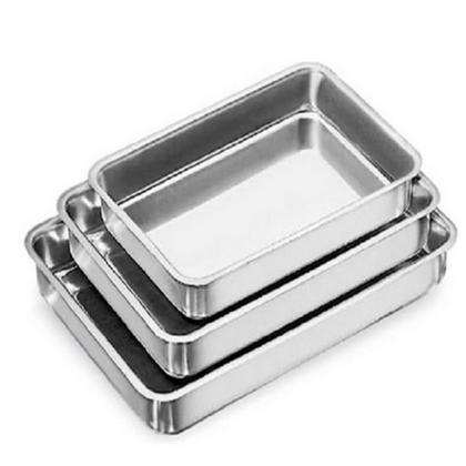 Imagem de Kit assadeiras 5 Pçs Alumínio - kit Forma Retangular 3pçs + Forma Coração ballerine + Forma de Pudim