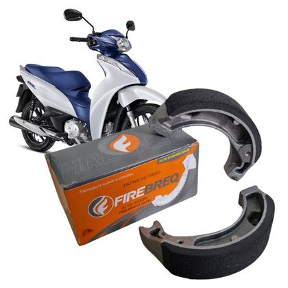 Imagem de Kit Atacado 20 Patins Lona de Freio Firebreq Standard 0,25 0,50 Biz Pop 100 110 125 Bros 125 150