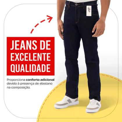 Imagem de Kit Atacado 3 Calça Jeans Masculina Tradicional (sortidas)