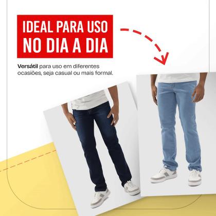 Imagem de Kit Atacado 3 Calça Jeans Masculina Tradicional (sortidas)