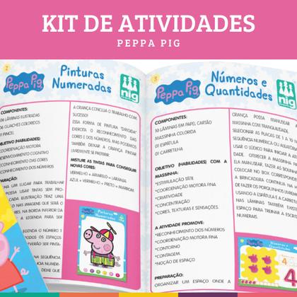 Imagem de Kit Atividades Peppa Pig Educativo Infantil Nig Brinquedos