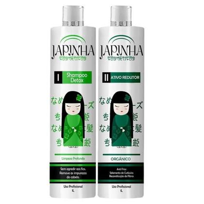 Kit Ativo Redutor Orgânico 1000ml - Japinha Liso Extremo - Máscara