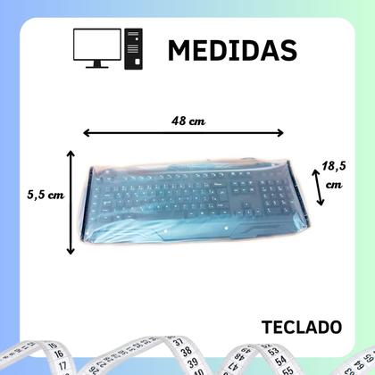Imagem de Kit Atx Capa Para Teclado de Computador e Gabinete CPU Resistente Poeira Água Líquidos Impermeável