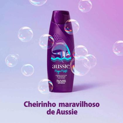 Imagem de Kit Aussie Mega Moist Hidratação Shampoo 180ml+condicionador 236ml 