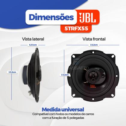 Imagem de Kit Auto Falante 6 Pol E 5 Pol  Jbl 200w Rms Fiat Punto Palio Uno 4 Peças