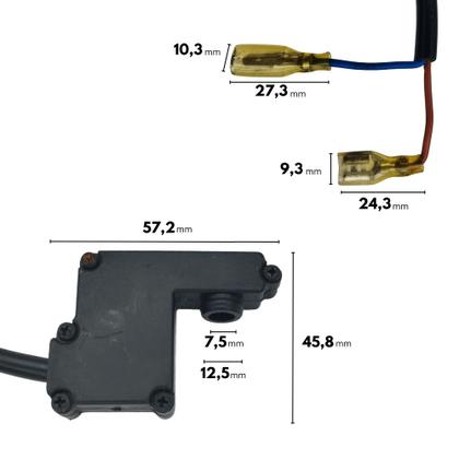 Imagem de Kit Auto Stop com By Pass Microswitch Compatível com Lavajato Black&Decker BW14-BR