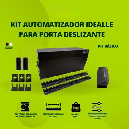 Imagem de Kit Automatizador Deslizante Porta Social Sensor Mini 15 Ir