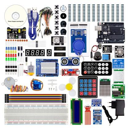 Imagem de Kit Avançado de Componentes Eletrônicos para Arduino - Caixa NFe Completa