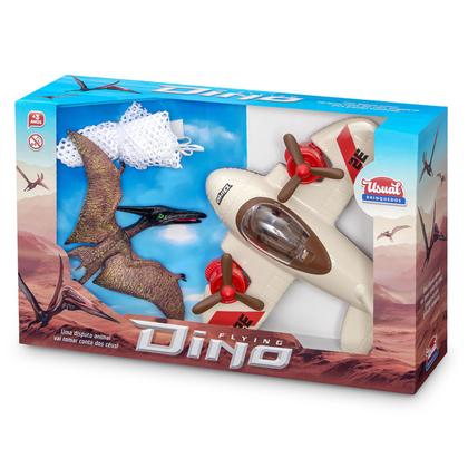 Imagem de Kit Avião E Dinossauro Pterodactilo - Usual Brinquedos