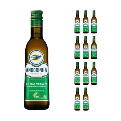 Kit Azeite de Oliva Andorinha Extra Virgem 500ml com 12 Unidades Imagem de Kit Azeite de Oliva Andorinha Extra Virgem 500ml com 12 Unidades