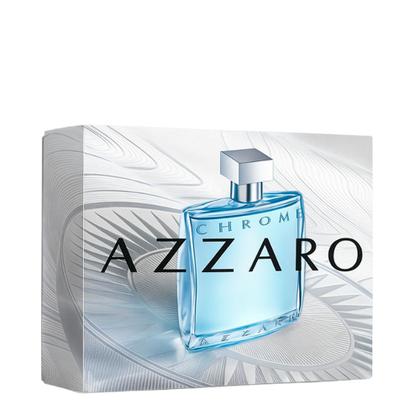 Imagem de Kit Azzaro Chrome Masculino - EDT 100ml + Hair & Body Shampoo 75ml + Miniatura 10ml