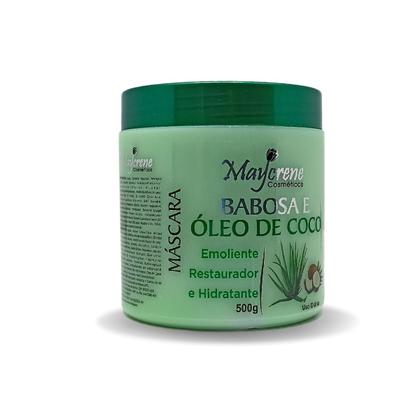 Imagem de Kit Babosa e Óleo de Coco 500g Maycrene Sh + Cond + Másc