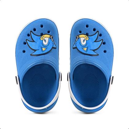 Imagem de Kit Babuche Infantil Sonic Com Mochila Escolar Nexa Original Masculino