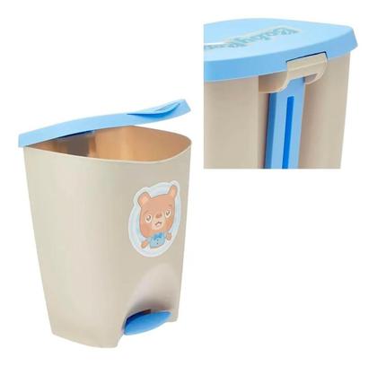 Imagem de Kit Baby Bear Bebe Infantil Menino Cesto Roupa Saboneteira Lixeira