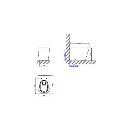 Imagem de Kit Bacia Caixa Acoplada Aspen Branco 3/6 Lts+compl Instalacao+assento Plastico - Deca