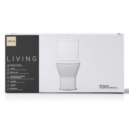 Imagem de Kit Bacia com Caixa Acoplada Deca Living KP.340.17 Branco