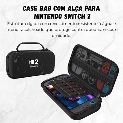 Imagem de Kit Bag Com Alça + Capa Acrílico Para Novo Nintendo Switch 2