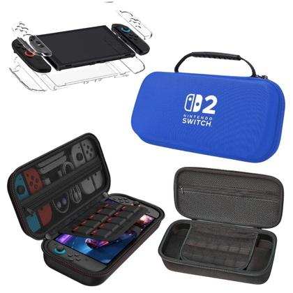 Imagem de Kit Bag Com Alça + Capa Acrílico Para Novo Nintendo Switch 2
