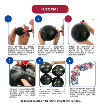 Imagem de Kit Balão Balão Bexiga Time de Futebol Decoração De Aniversário Festa Arco de Baloes Bexigas