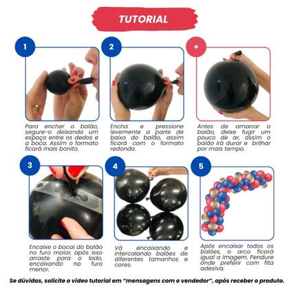 Imagem de Kit Balão Bexiga Mangá Decoração de Aniversário One Azul Vermelha e Dourada Beloes para Festa Piece Bexias Arco Organico