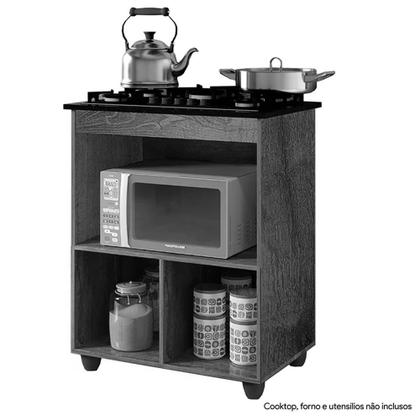 Imagem de Kit Balcão Cooktop 1 Porta BR C/Fogão Cooktop 5 Bocas