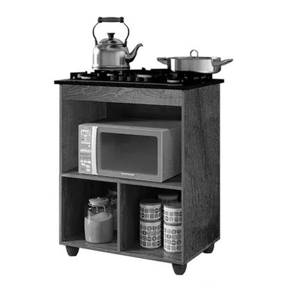 Imagem de Kit Balcão Cooktop 1 Porta BR C/Forno Elétrico 48L 220V C/Fogão Cooktop 5 bocas